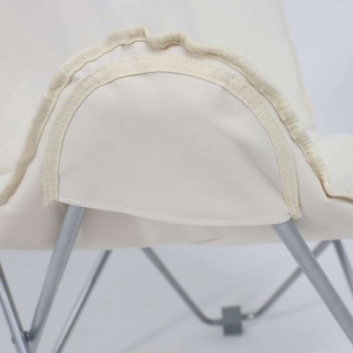 картинка Кресло складное Maggy, белый, искусственный мех