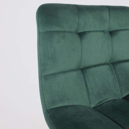 картинка Стул барный Stella, зеленый, велюр