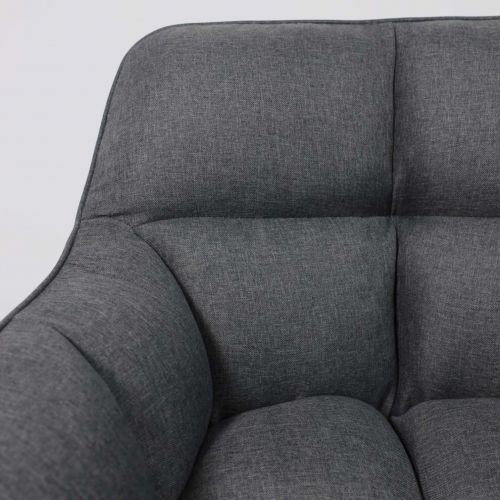картинка Кресло Virginia, поворотное, темно-серый, ткань