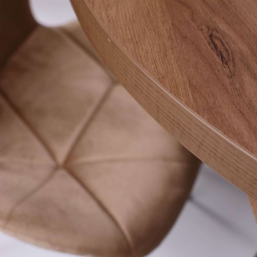 картинка Стул RIO, светло-коричневый велюр HCJ-11/бук