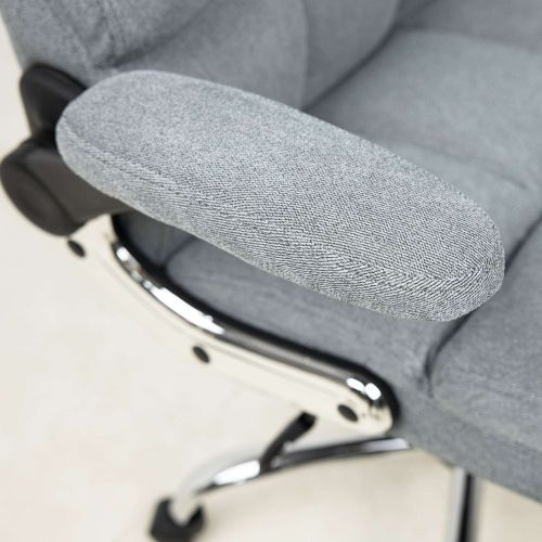 картинка Кресло поворотное Caesar, серый, велюр