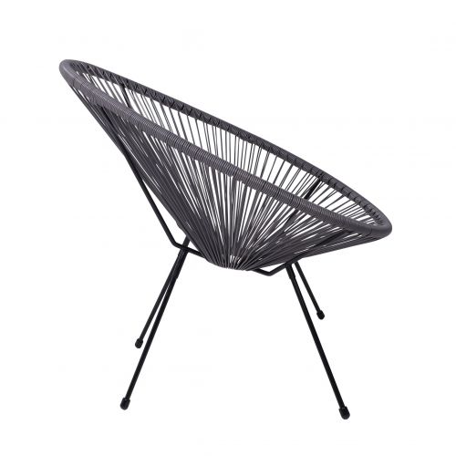 картинка Кресло садовое RIMINI, иск. ротанг, серый
