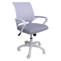 Кресло поворотное RICCI NEW, WHITE (светло-серый) фотография