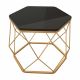 картинка Стол журнальный Арена, черный, цвет опоры золотой картинка Стол журнальный Арена, черный, цвет опоры золотой