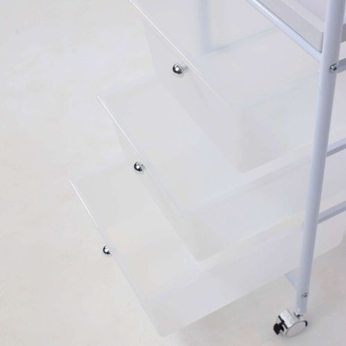 картинка Полка-тележка PLUTON, белый+белый