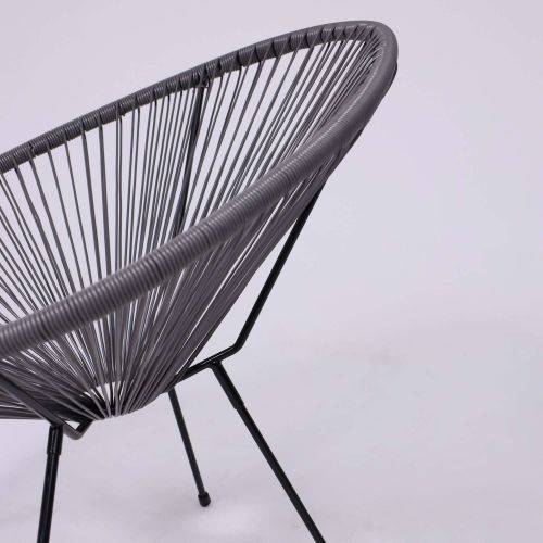 картинка Кресло садовое RIMINI, иск. ротанг, серый