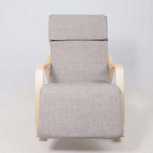 картинка Кресло-качалка Smart, серый, ткань