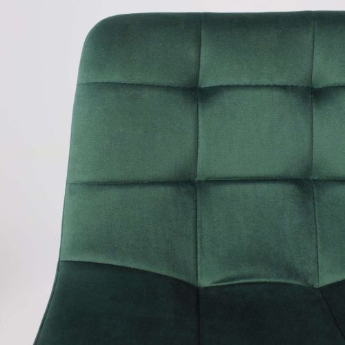 картинка Стул барный Stella, зеленый, велюр