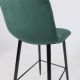 картинка Стул барный Stella, зеленый, велюр