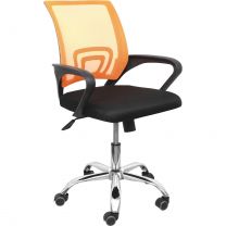 Кресло поворотное Ricci New, оранжевый, сетка фотография