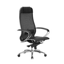 Кресло поворотное Метта SAMURAI S-1.04, чёрный, армированная сетка фотография