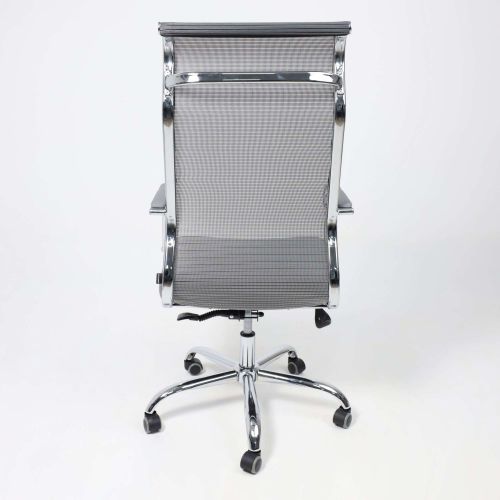 картинка Кресло поворотное Grid, серый, армированная сетка