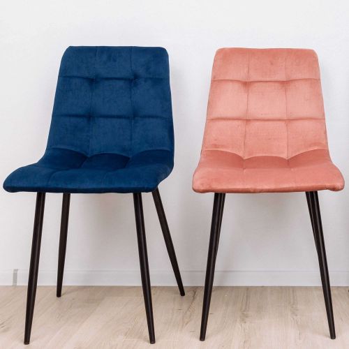 картинка Стул Dallas, синий, велюр