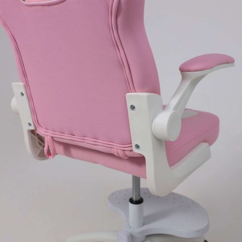 картинка Кресло поворотное ELEN, ткань, розовый