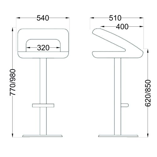 картинка Стул барный Rosa, белый, экокожа