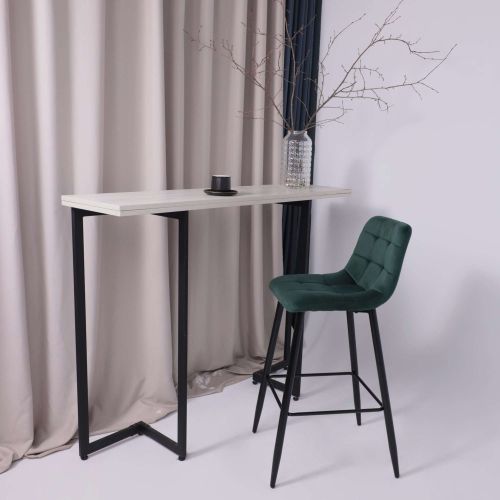 картинка Стул барный Stella, зеленый, велюр