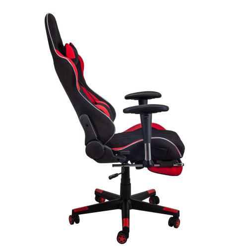 картинка Кресло поворотное Axel, красный + черный, ткань