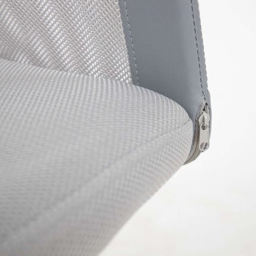 картинка Кресло поворотное Tempo, серый, ткань + сетка