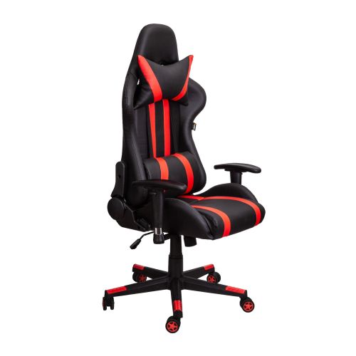 картинка Кресло поворотное Gamer, красный + черный, экокожа