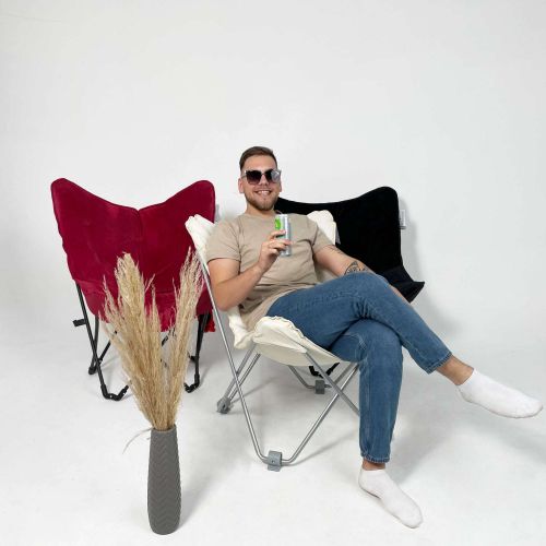 картинка Кресло складное Maggy, красный, ткань