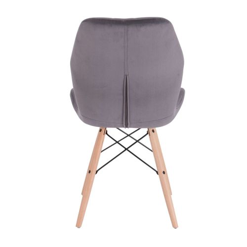 картинка Стул RIO, темно-серый велюр HCJ-40/бук
