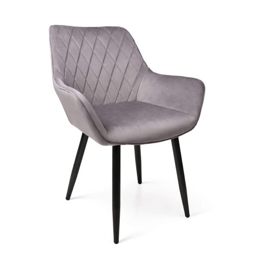 картинка Кресло Pablo, светло-серый, велюр