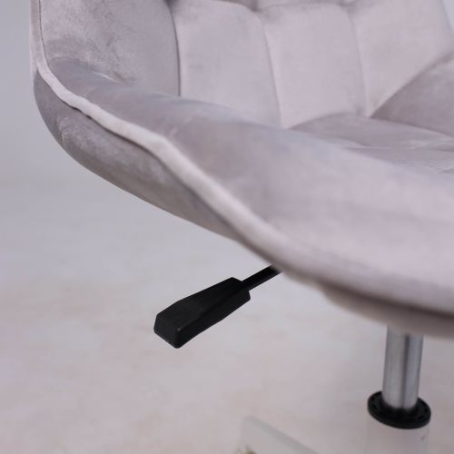 картинка Кресло поворотное CAROLYN, велюр, серый