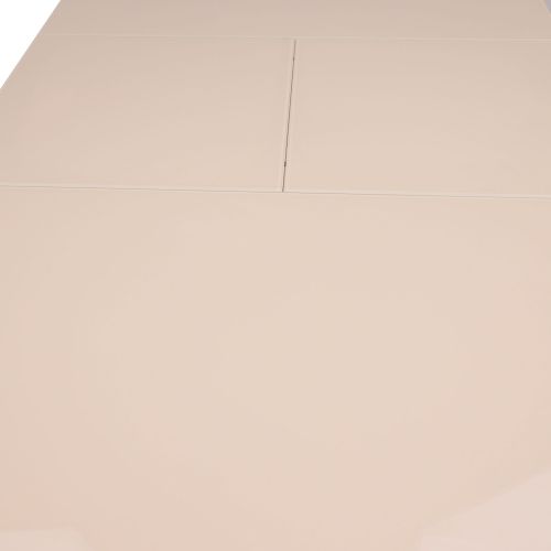 картинка Стол раздвижной Винер, кремовый, закаленное стекло + лдсп, длина до 152 см