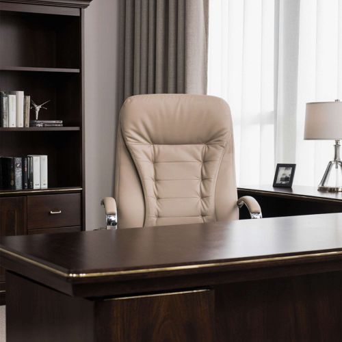 картинка Кресло поворотное Richard New, кремовый, экокожа