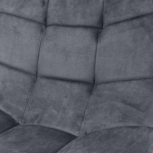 картинка Стул барный Mia, темно-серый, велюр