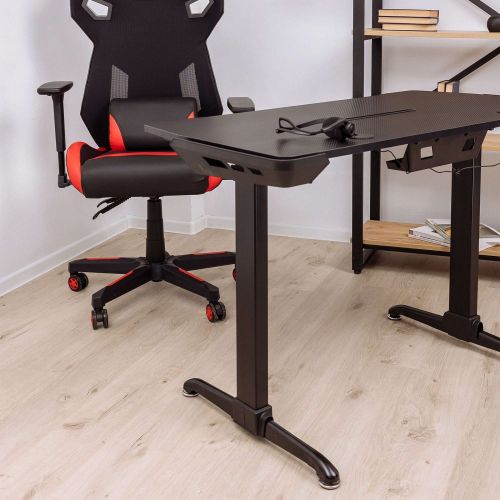 картинка Кресло поворотное Dynamit, черный, экокожа