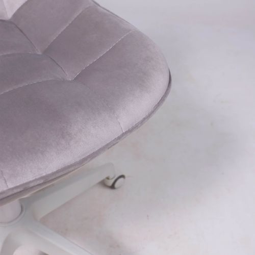 картинка Кресло рабочее, поворотное CAROLYN, велюр, серый