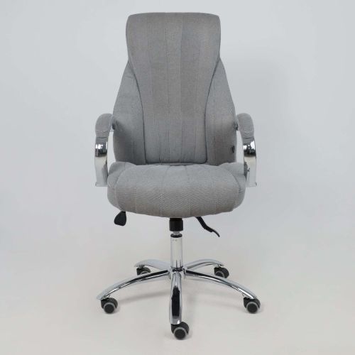 картинка Кресло поворотное MASTIF, ткань/серый