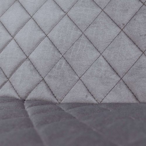 картинка Стул барный Leros, серый, велюр