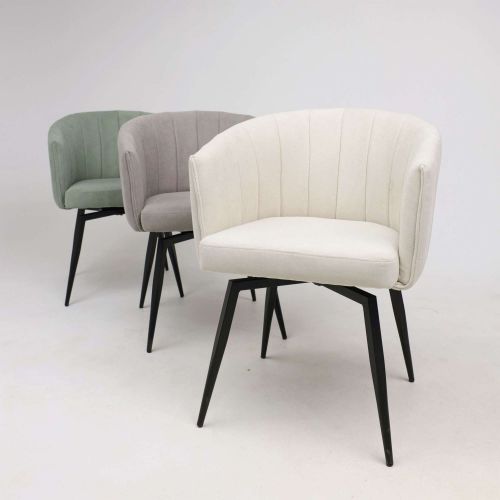 картинка Кресло Melon, поворотное, светло-бежевый, ткань