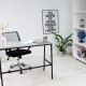 картинка Кресло рабочее, поворотное RICCI NEW,696, ткань/сетка, серый+черный
