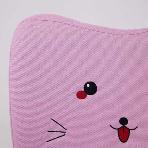 картинка Кресло поворотное Catty, котенок розовый, ткань