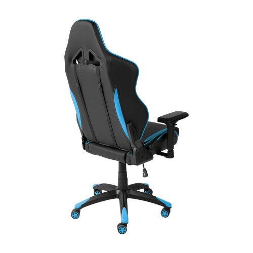 картинка Кресло поворотное Raptor, синий + черный, экокожа