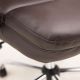 картинка Кресло поворотное August, темно-коричневый, экокожа