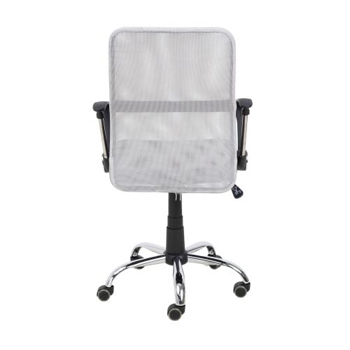 картинка Кресло поворотное Gamma, серый + черный, сетка + ткань