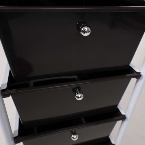 картинка Полка-тележка GALACTIC, белый+коричневый