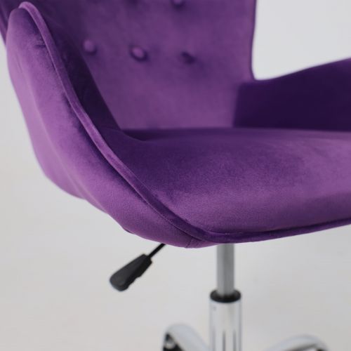 картинка Кресло поворотное Bella, фиолетовый, велюр