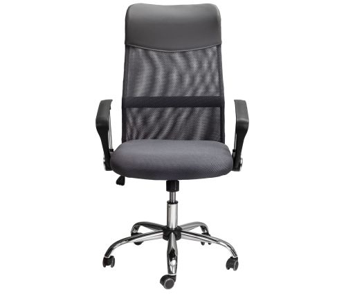 картинка Кресло поворотное Aria New, серый, сетка