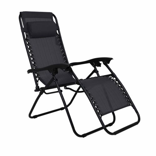 картинка Кресло складное Relax, черный, ткань
