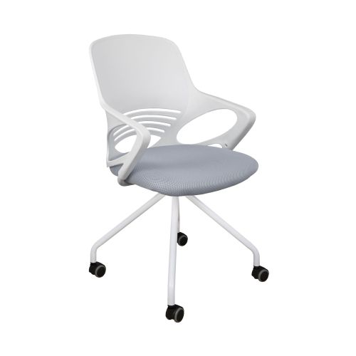 картинка Кресло поворотное Indigo, светло-серый, ткань-сетка