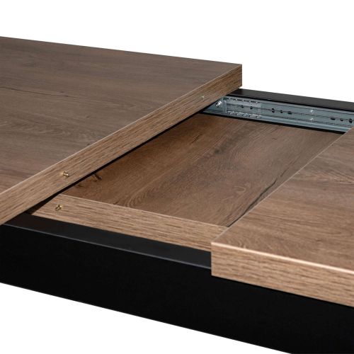 картинка Стол раздвижной Black, 110(149)*67, дуб канзас, лдсп