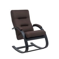 Кресло-качалка Leset Милано, коричневый, ткань фотография