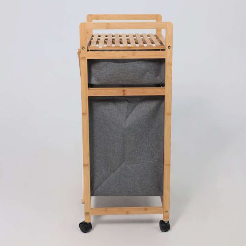 картинка Стойка для белья LAVENDER  бамбук+серый