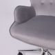 картинка Кресло поворотное Bella, серый, велюр