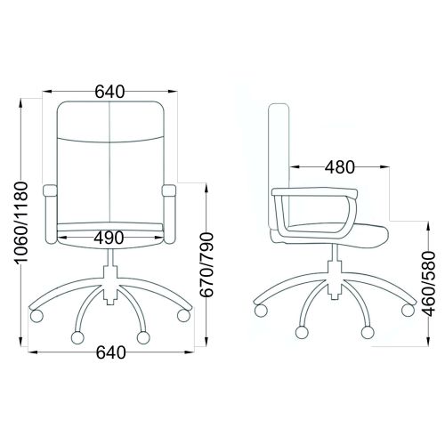картинка Кресло поворотное Mark, светло-зеленый, ткань
